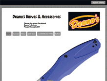 Tablet Screenshot of deanosknives.com
